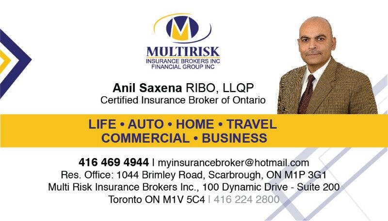 Commercial Insurance Anil 416 469 4944 (Brimley and