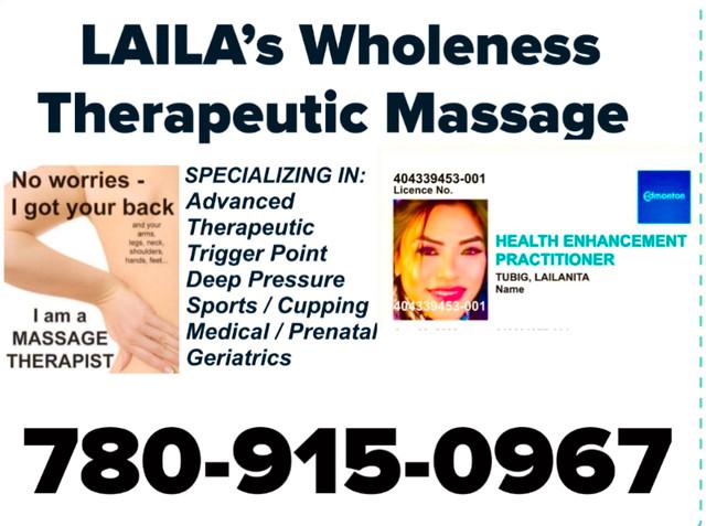 Edmonton Massage Therapist Laila Massage Services Edmonton Alberta